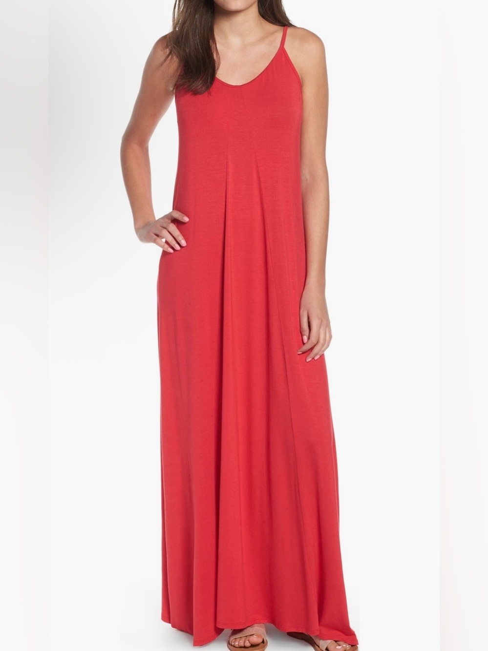 Spaghetti-Strap Maxi Dress